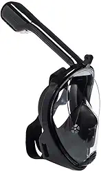 Máscara Mergulho Livre Snorkeling Full Face para GoPro Tamanho L/XL Cor Preto
