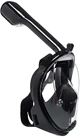 Máscara Mergulho Livre Snorkeling Full Face para GoPro Tamanho L/XL Cor Preto