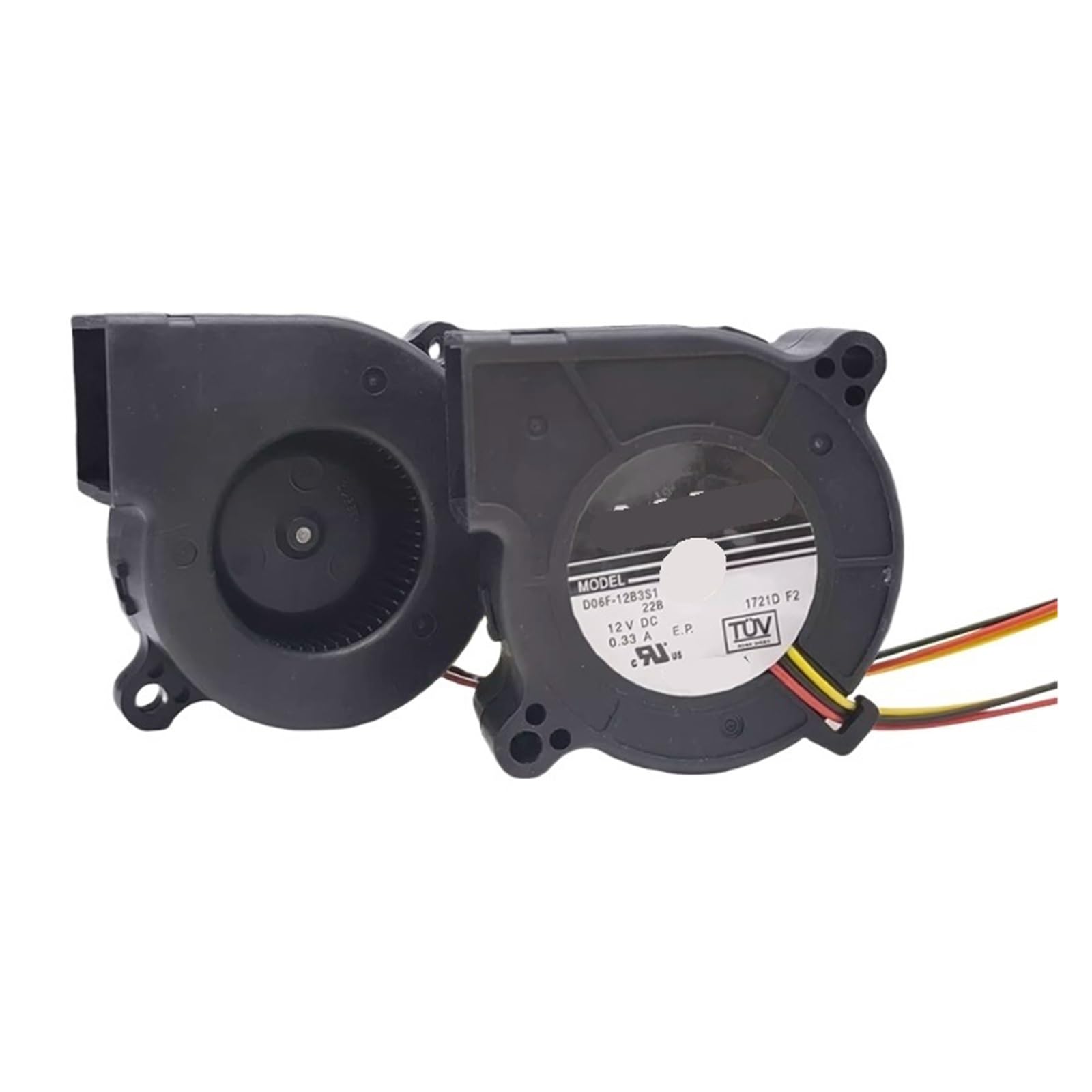 KNIUWMBMH 1pcs D06F-12B3S1 12V 0.33A Double Fans 6025 60x60x25mm Cooling Fan
