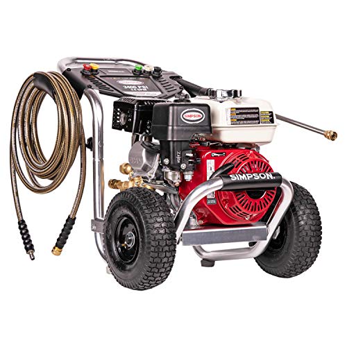 SIMPSON Cleaning ALH3228-S Aluminum Gas Pressure Washer Powered by HONDA GX200 3400 PSI at 2.5 GPM