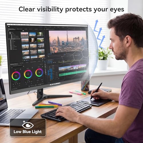 Image of 32 inch 4K Gaming Computer Monitor 60Hz UWQHD 3840x2160,99% sRGB,HDR10, FreeSync,Low Input Lag, Billions of Colors, PIP /PBP, Slim Bezel,VESA Mount HDMI /DP Eye-Care for Gaming Graphic Design