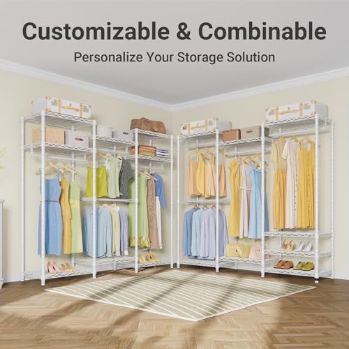 Image of VIPEK V5 Medium Freestanding Clothes Rack, Modular Closet System, White