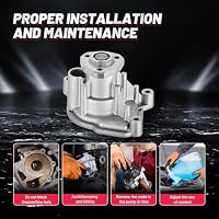 BDFHYK Wasserpumpe Kompatibel mit VW Golf 5 Golf 6 Golf Plus EOS Jetta 3 – Ansicht 7