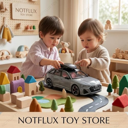 Image of 1:24 Auudi RS6 Diecast Car Big Size Metal Alloy Toy Car, Pull Back Function, Detailed Interior & Open Doors, Toy Car for Kids & Adults Collectors [Multicolor] [Pack of 1]