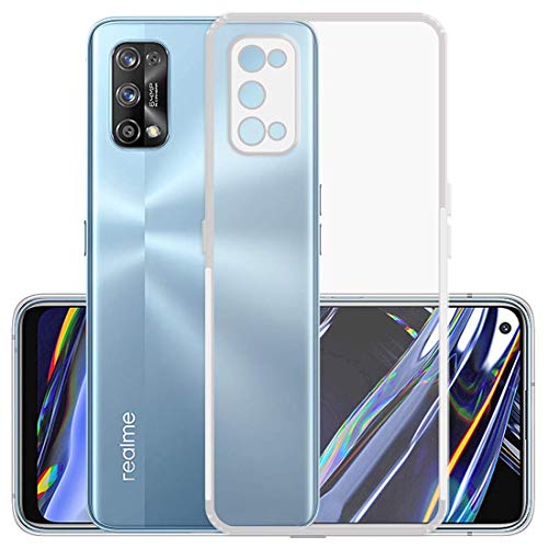 Image of COVERBLACK Soft Rubber Back Cover Compatible Model for Realme RMX2170 / Realme 7Pro - Transparent