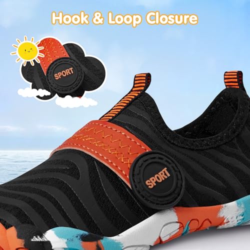 Image of ATHMILE Kids Water Shoes Boys Girls Water Shoes Quick Dry Barefoot Beach Sports Swim Pool Summer Shoes(Little Kid /Big Kid)