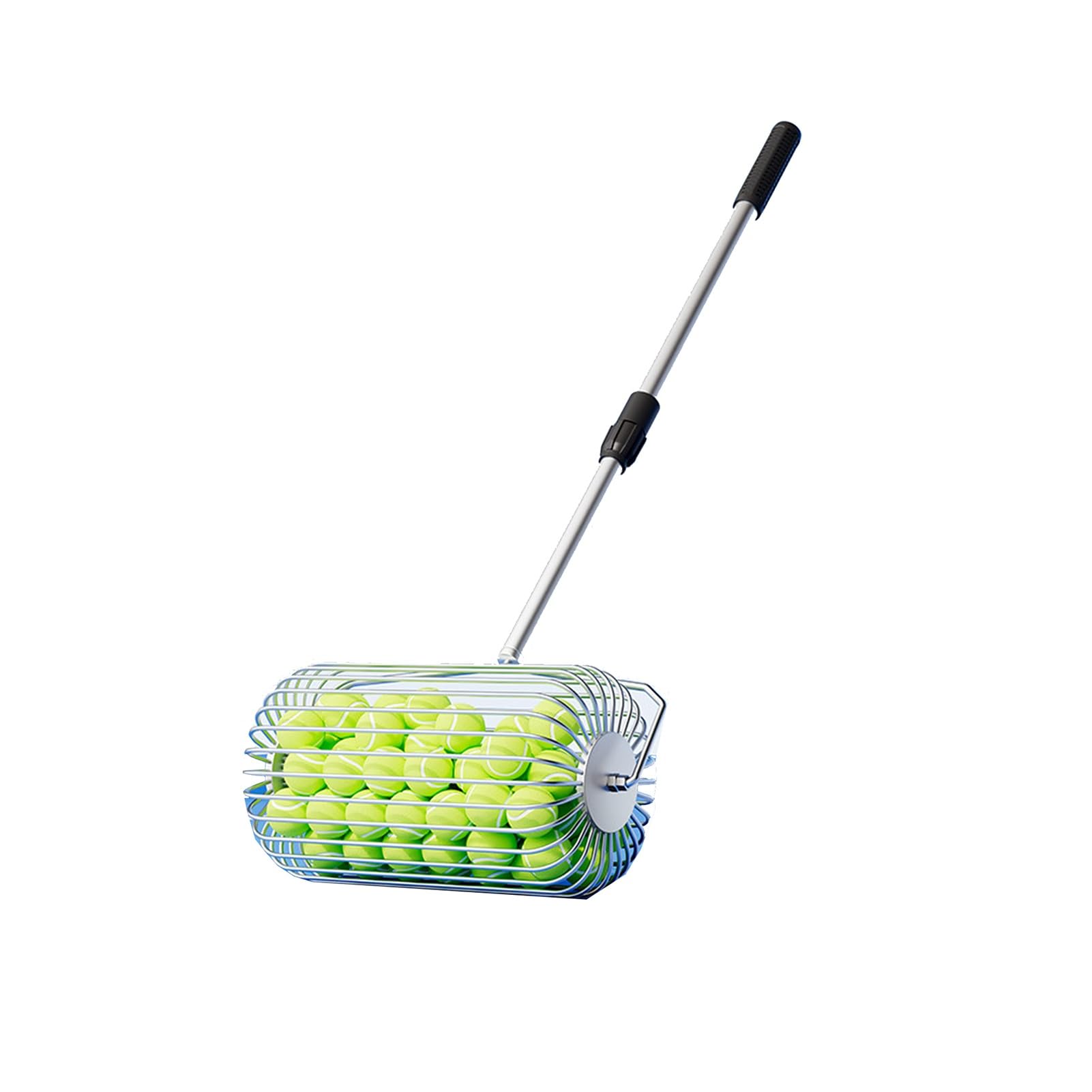 Recuperador de Pelotas de Golf y Tenis de Acero Inoxidable: recolector de Pelotas automático portátil, de Alta Capacidad y Estilo Rodillo