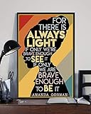BEST Amanda Gorman The Hill We Climb Poster - The Squad Wall Art, Home Decor, Digital Vertical Poster 24x36'' No Frame