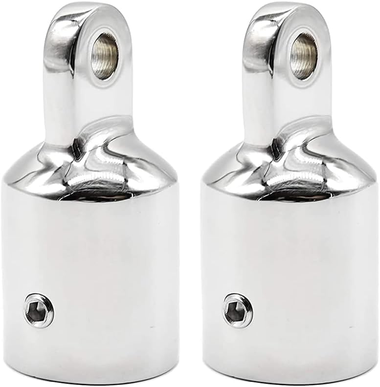 MARINE CITY 316 Stainless-Steel 7/8” Round Outside Eye End for Bimini Top