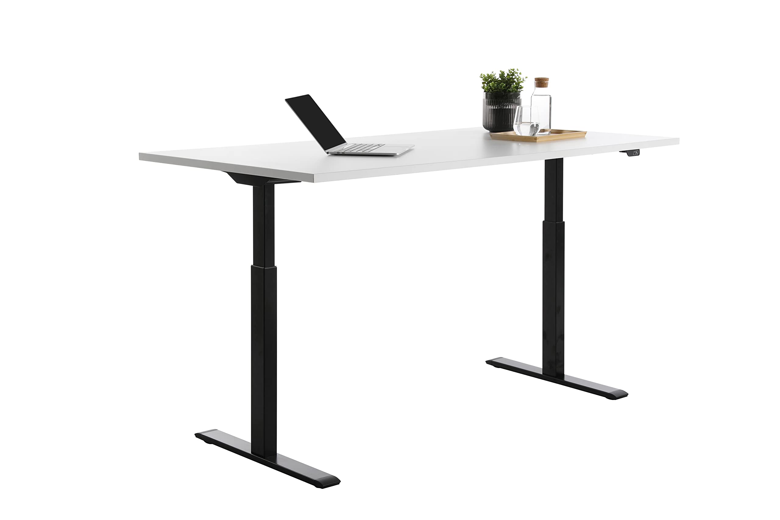 Topstar | Scrivania | regolabile in altezza elettrica | diritta | larghezza 1800 x 800 mm | bianco/nero