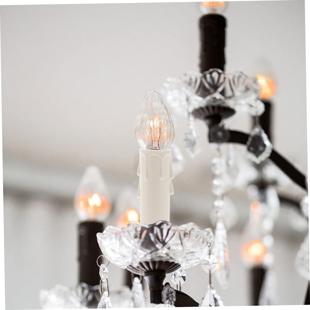 Douilles De Bougie Pour Candélabre - Lot De 10 | Base D'Ampoule Remplaçable, Support Éclairage En Alliage De Zinc Et Cuivre