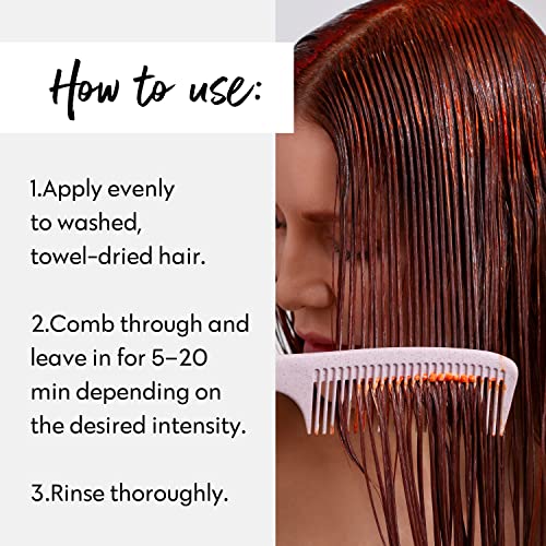 Image of FOUR REASONS Color Mask, Copper (27 Colors) - Hair Gloss & Color Depositing Conditioner - Semi Permanent Hair Toner for Color-Treated Hair Color For Women - Vegan & Cruelty-Free - 6.76 fl oz