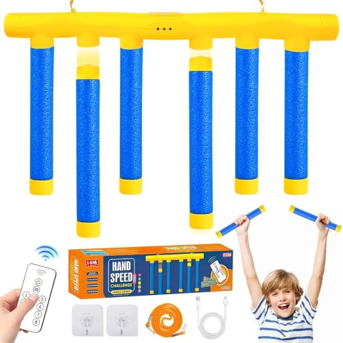xinrongda Catching Sticks Game Reflex Challenge Game with Adjustable Speed