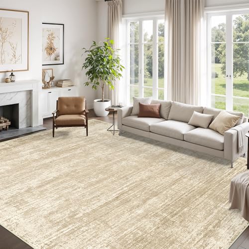 zesthome 8x10 Area Rugs for Living Room, Non-Slip Backing Washable Rug, Modern Abstract Area Rug, Stain Resistant Rugs for Bedroom, Ultra-Thin Large Area Rugs, Area Rug 8x10