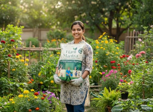Image of Best Vermicompost for Home Gardening, Infused with Trichoderma, Organic Soil Conditioner and Plant Growth Enhancer, 10 Kg Pack (2 x 5 Kg), Chemical-Free, for Indoor and Outdoor Plants