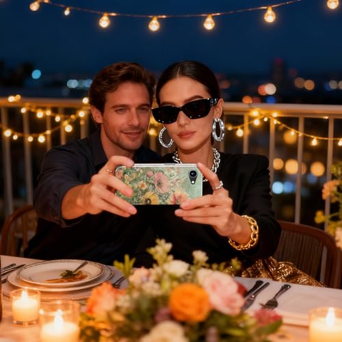 Esdot Cute Case for iPhone 16e,Compatible with Magsafe,Trendy Floral - image 5