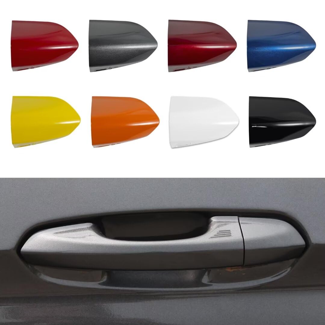 CZShiYue Front Left Exterior Door Handle Lock Bezel Cover Cap Fits for Ford Mustang 2015-2020 Replacement FR3Z-63218A15-ACPTM FR3Z-63218A15-AAPTM(Blue