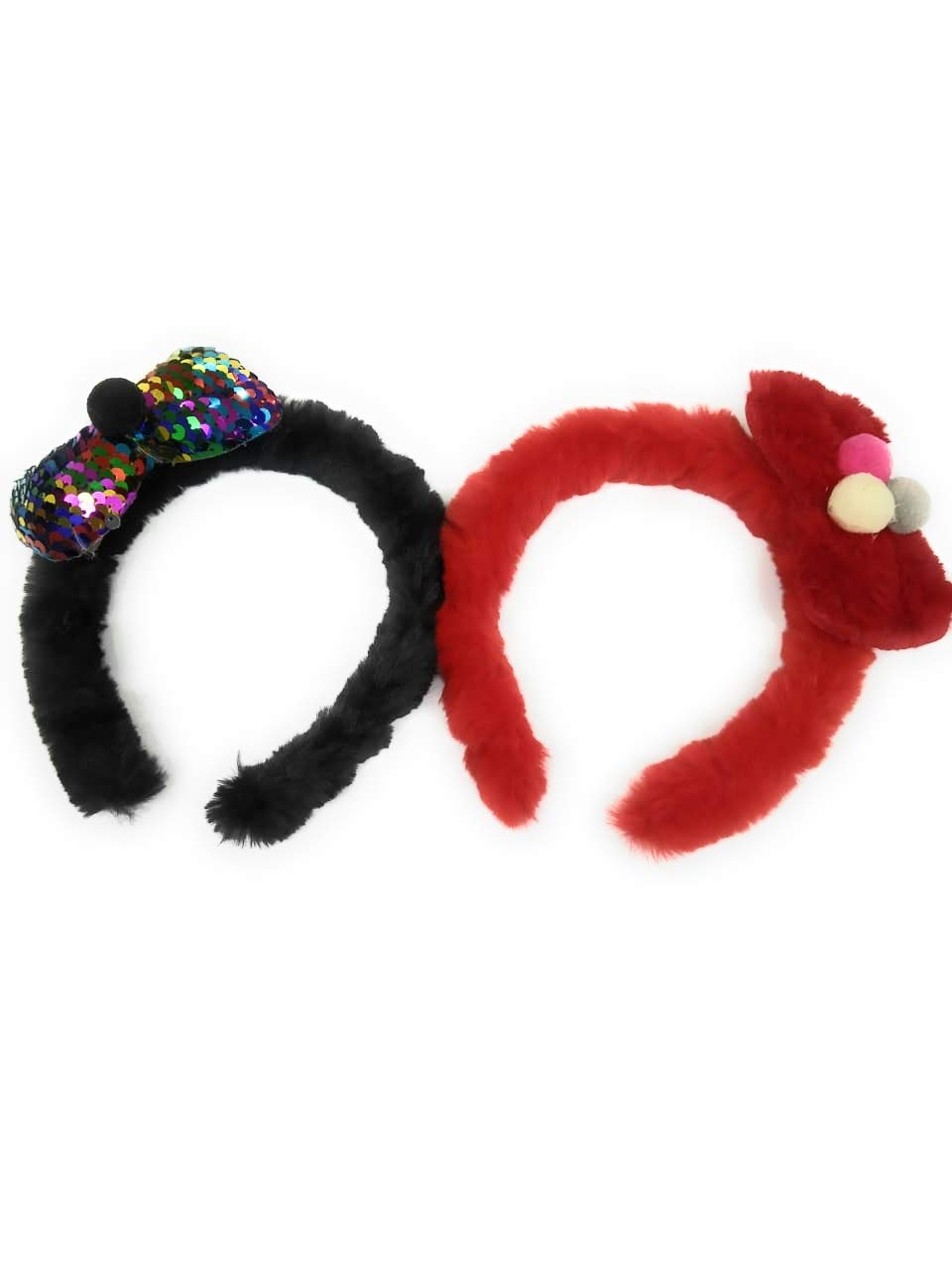 LeadWell® Soft Fur bow Hair band Headband for Girls And Teens (Multicolor) Set of 2pcs. (B081X9TNMN) Amazon Price History, Amazon Price Tracker