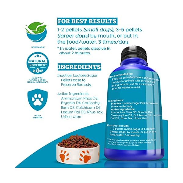 HealthyAnimals4Ever-Arthritis-Remedy-for-Dogs-Restore-Energy-Vitality-Support-Hip-Joint-Health-Minimize-Pain-All-Natural-Non-GMO-Organic-Preservative-Chemical-Free-300-ct Best Arthritis Remedy for Dogs: Natural Joint Supplements | HealthyAnimals4Ever