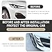 Prywog 6 PCS Car Spoiler Duck Wing Kit, Front Bumper Side Skirt Lip Splitter, Wind Blade Type Anti-Collision Strip, Exterior Decor Accessories, Universal for Most Cars (Gloss Black)