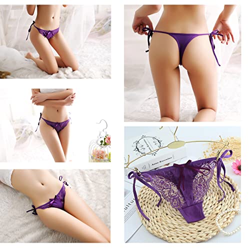 String en G culotte ajustée en dentelle sans couture taille basse - 4