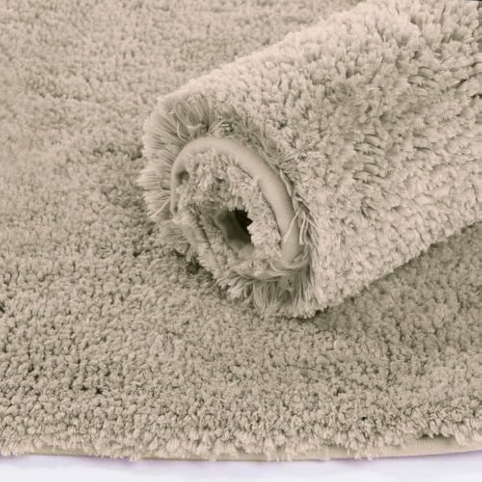 Microfiber Rectangular Bath Mat, Super Soft Non Slip