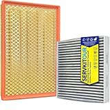 SERVKITOUR Engine Cabin Air Filter Set for Ram 1500 3.6L...