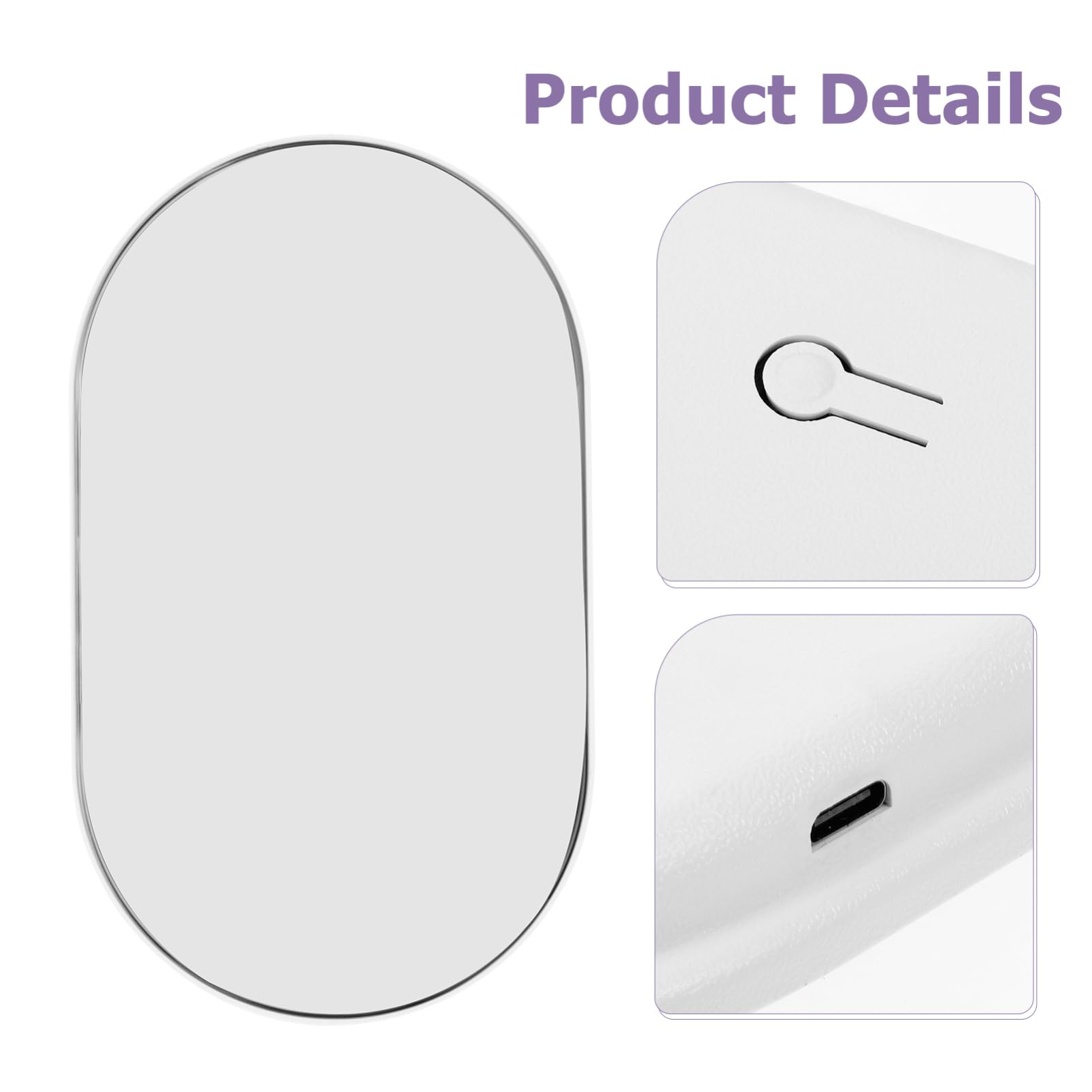 GANAZONO Báscula Digital Diseño Portátil y Elegante para Peso Corporal y Superficie de Vidrio Templado Pantalla Fácil de Leer para Uso en Salud y Fitness