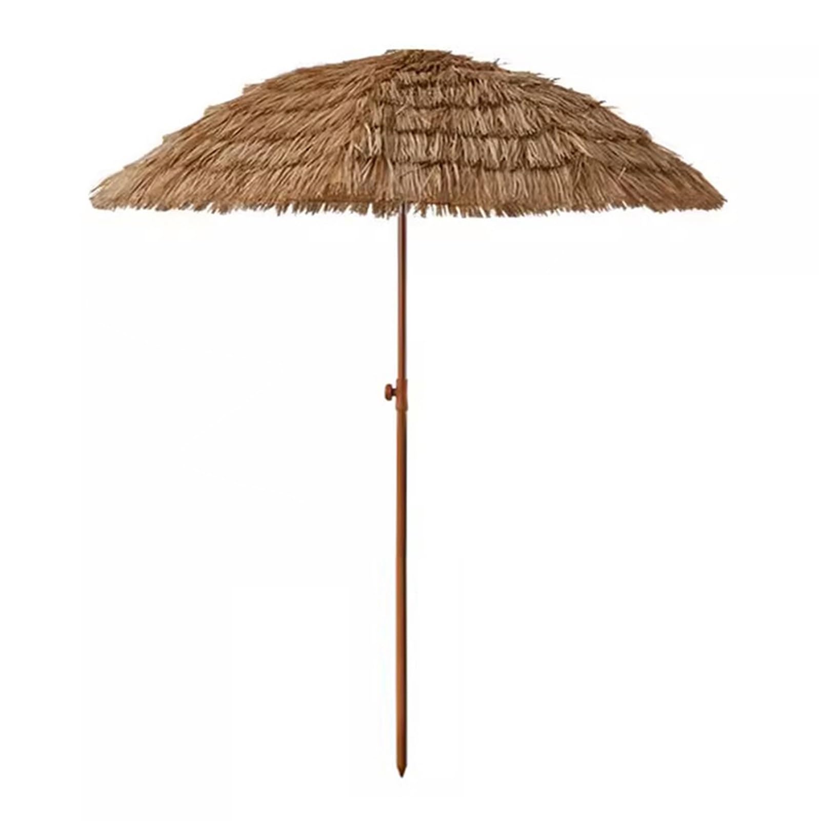Haiian Trzecha Parasol 160/200/240 cm Outdoor Przenośna troala Tiki Hut Parasol Przechylny parasol przeciwsłoneczny z 8 żeberkami (5,2 ft / 160 cm)