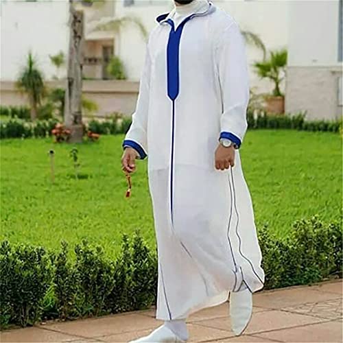 Jubba thobe árabe de patchwork y corte holgado para hombre en España 2
