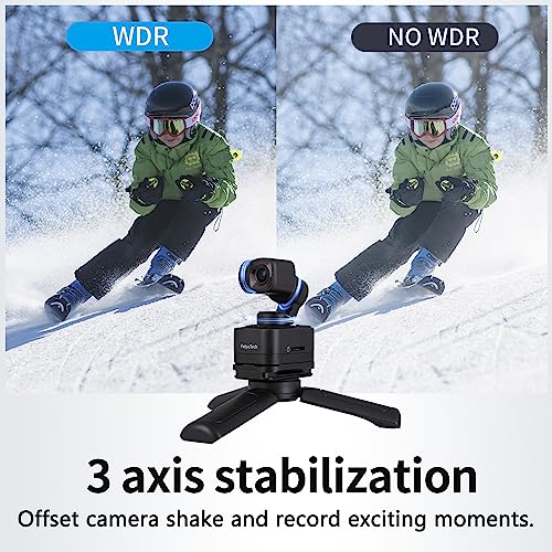 Image of Feiyu Pocket 3 Combo[Official] Cordless Detachable 3-Axis Gimbal Stabilized Action Camera,12MP,130 FOV,1 /2.3 inch CMOS,4K 60 Video,Magnetic,AI Tracking(Remote Handle&Camera) (BK)