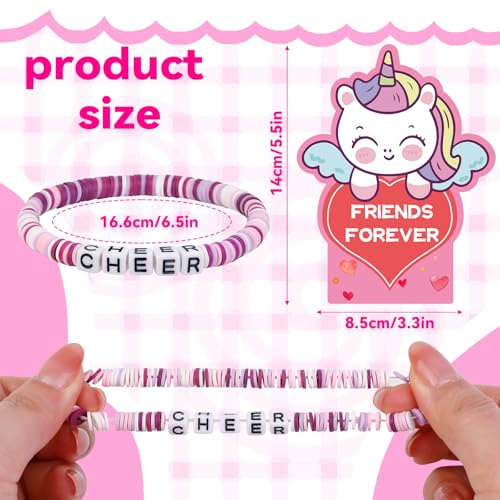 Image of CZWZ 36 Pack Valentine's Day Cards for Kids School Bulk, 18 Styles Friendship Bead Bracelets with Class Valentines Day Gifts Animal Design Valentines Cards for Kids Classroom