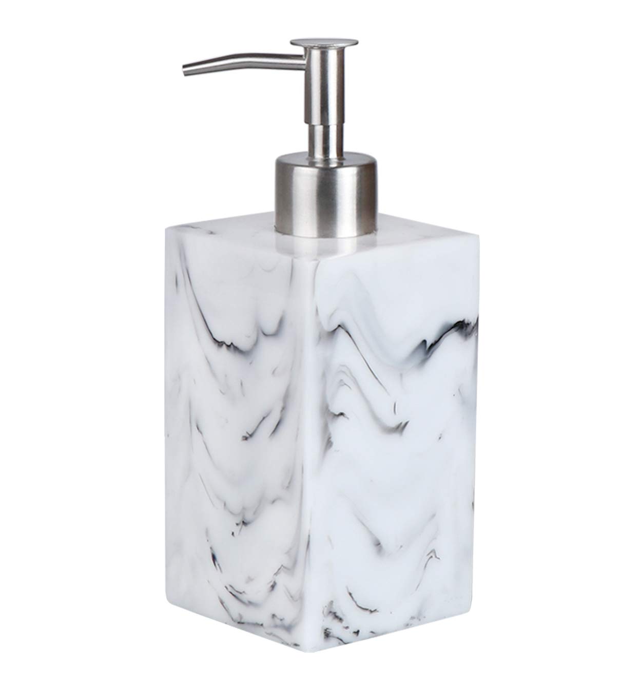SELLONWANELO White Hand Soap Dispenser Holder with Pump Countertop Lotion Bottle Bathroom Kitchen Accessories