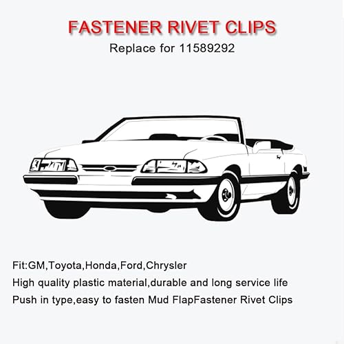 Miniatura 2 de SCITOO Panel de puerta de coche mixto universal Trim parachoques guardabarros retenedor remache clips de pasador de empuje reemplazar OE 11589292-30