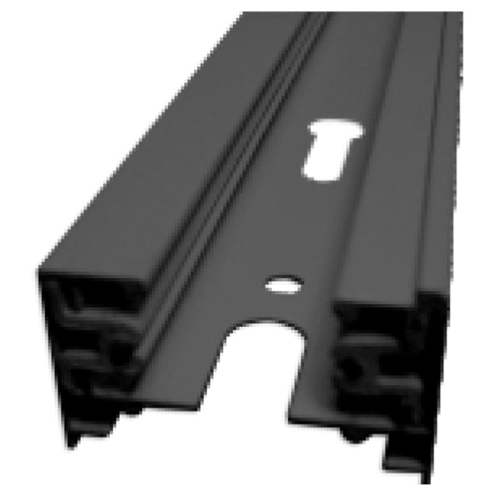 Glowster Black Two-Way Rail 1 m
