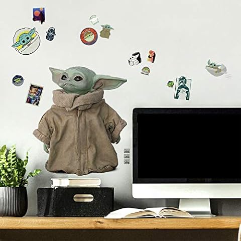 RoomMates RMK4477SCS The Mandalorian Baby Yoda Grogu Peel and Stick Wall Decals Cover