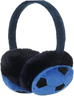 イヤーマフ イヤーウォーマー 子供用 サッカー 柔らか モコモコ 女の子 男の子 保温 冬用耳当て 通勤 通学 お出かけ アウトドア (青)
