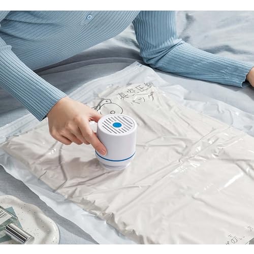 Dempiire Cordless Electric Pump for Vacuum Storage Bags Travel Air Pump Original Vacuum Compression Bag Vacuum Universal Electromechanical Household Compressor Clothes Quilt Storage (C1)