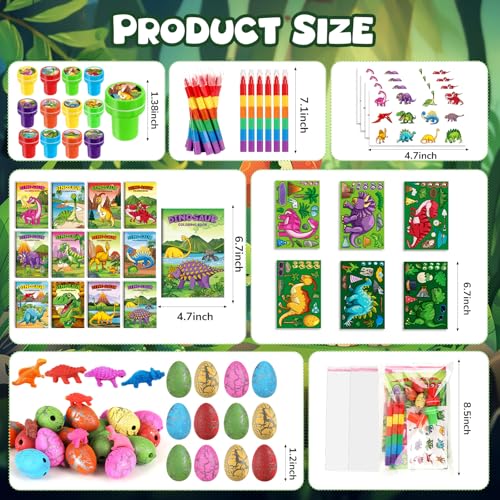 BenLouis 84Pcs Dinosaur Coloring Set Party Favors for Kids — view 3