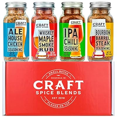 Grilling Seasoning & Rub 4-Pack Gift Set | Premium BBQ Spices | Grill Gift for Men | Cooking Gift for Fathers Day | Barbecue, Grilling, and Smoking | All Natural Food Gift | USA Small Business | Grill Accessories for Dad