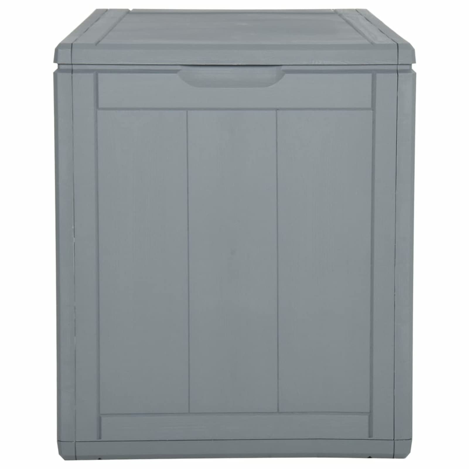 Baule da Giardino 90 L Grigio in Rattan PP,Baule da Giardino,Baule da Giardino per Esterno,Baule da Giardino Impermeabile-151233