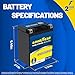 Goodyear GYTX14AH - 12 Volt 14 AH, 210 CCA, Rechargeable High-Performance, Maintenance Free, SLA - AGM Battery for Motorcycle, ATV, UTV, 4-Wheeler, Snowmobile, Watercraft and more!