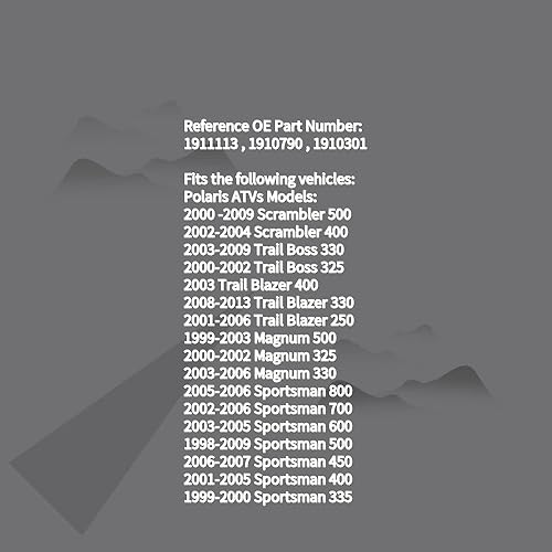 Miniatura 2 de Cilindro maestro de freno trasero compatible con Polaris ATV Scrambler Trail Magnum Sportsman 500 400 330 325 250 800 700 600 450 335 Reemplazar