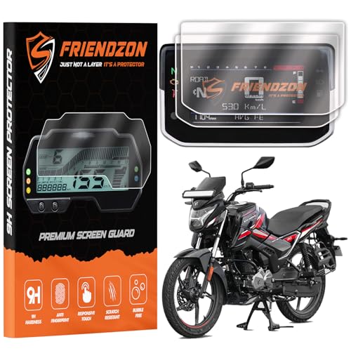 Image of Screen Guard For Hero Glamour X [2025] TFT Digital Meter [2025] | Anti-Bubble | Scratch Resistant | HD Clear | Anti-Fingerprint | Glamour Accessories | TFT Instrument Display Protector [Not Tempered Glass] (Pack of 2)