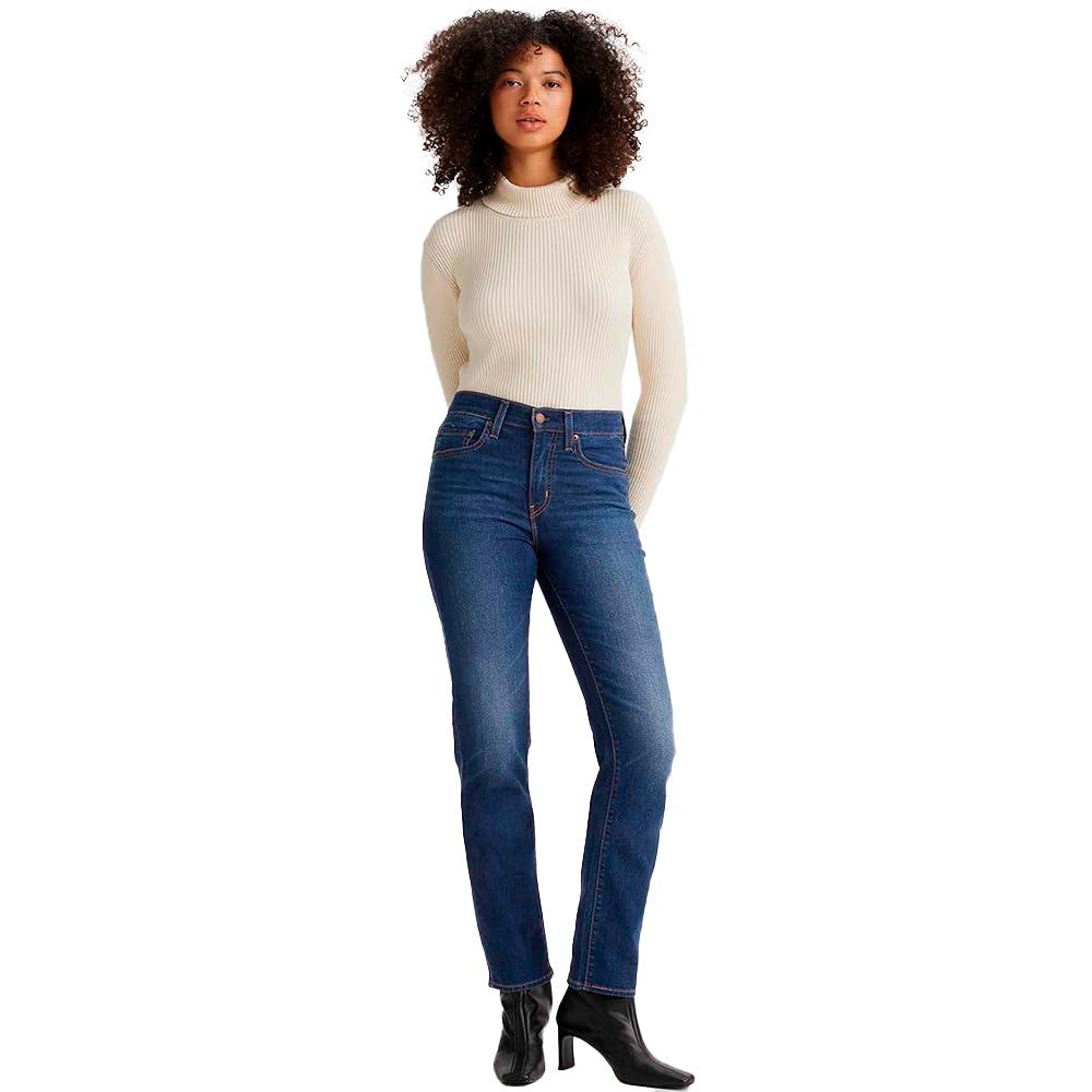 Levi's 724 High Rise Straight Jeans Femme en Coton Bio pour Femmes pour le Travail