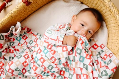 Image of Copper Pearl Swaddle Blankets for Newborns | Soft Stretchy Receiving Blankets for Boys and Girls | Large 46 x 46 Inch Baby Blankets | Lightweight and Breathable Swaddles | Fraser