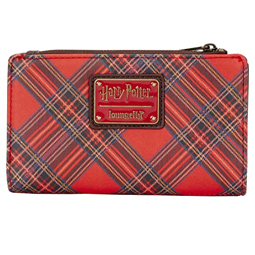 Loungefly Harry Potter Gryffindor Plaid Pattern Faux Leather Wallet3