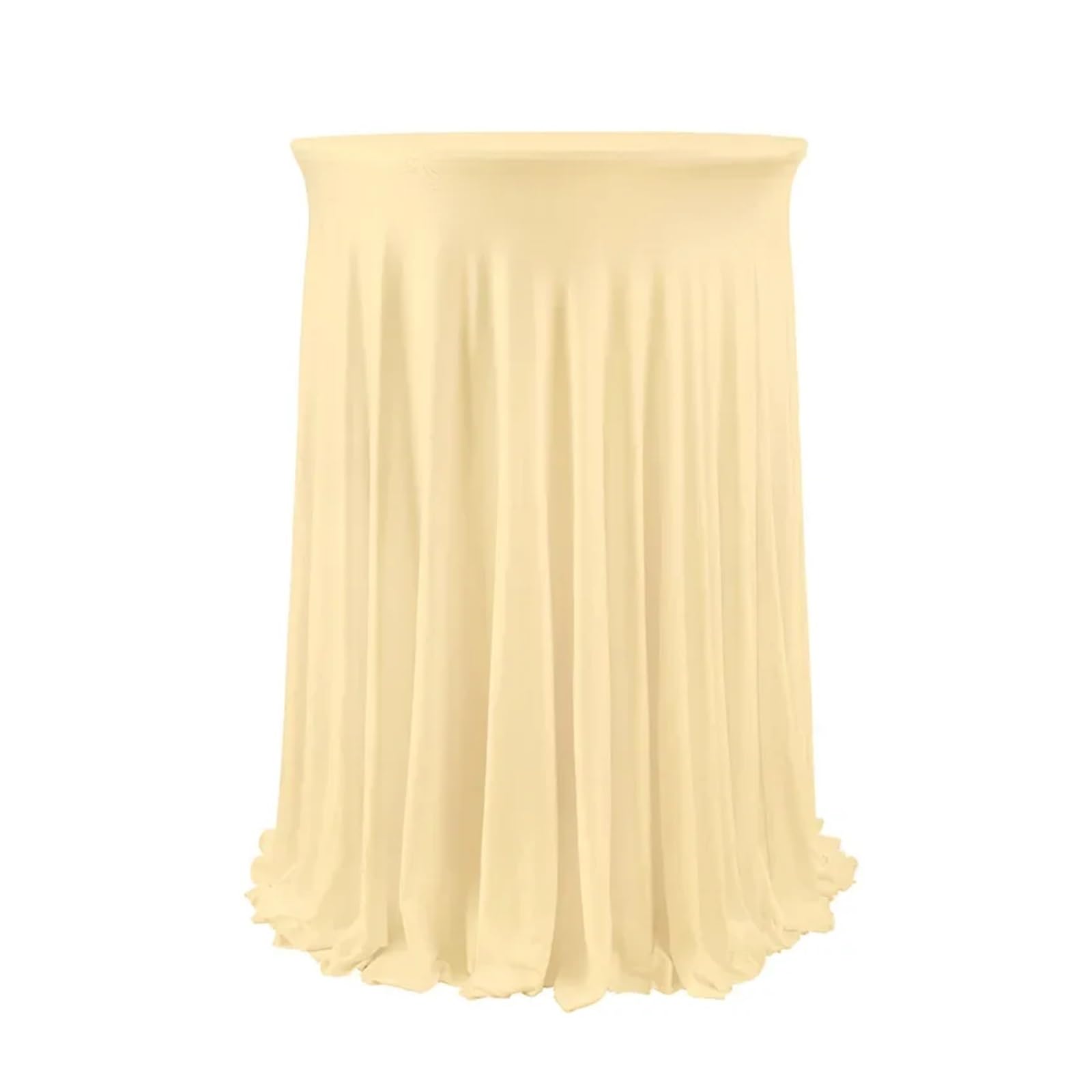 XUCZHAI 2Pcs Spandex Cocktail Tablecloths with Skirt Table Cover Stretch Tablecloth for Bar Wedding Party Banquet For Banquets, Wedding, Parties(Champagne,60x110cm)
