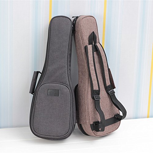 Hot Seal Fluff Protection 20Mm Super Thick Linen Simple Durable Ukulele Case Bag With Independent Storage Pocket (23/24In, Super Thick Gray) #TOP2
