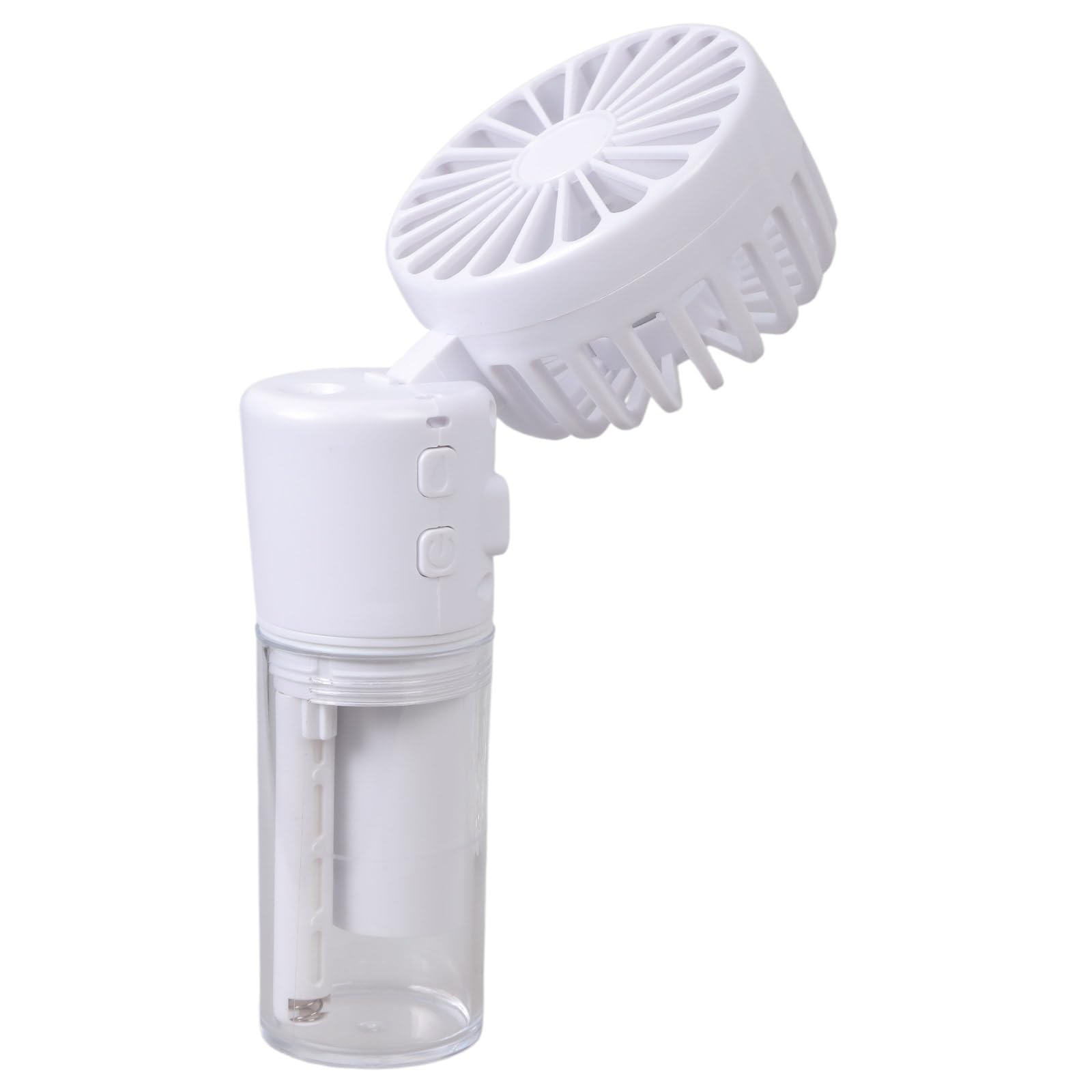 Uqezagpa Men's White Hanging Handheld Desk Fan Portable 1200Mah Battery Usb Rechargeable Misting Fan For Travel Outdoor Use Usb C Charging